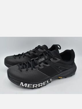 Merrell Black Trail Running Shoes with Bold Logo